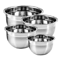 4 Tigelas Bowl Aço Inox